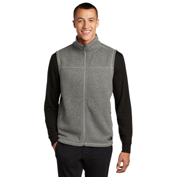 Sweater Fleece Vest nf0a47fatnfmedgryhemodelfront